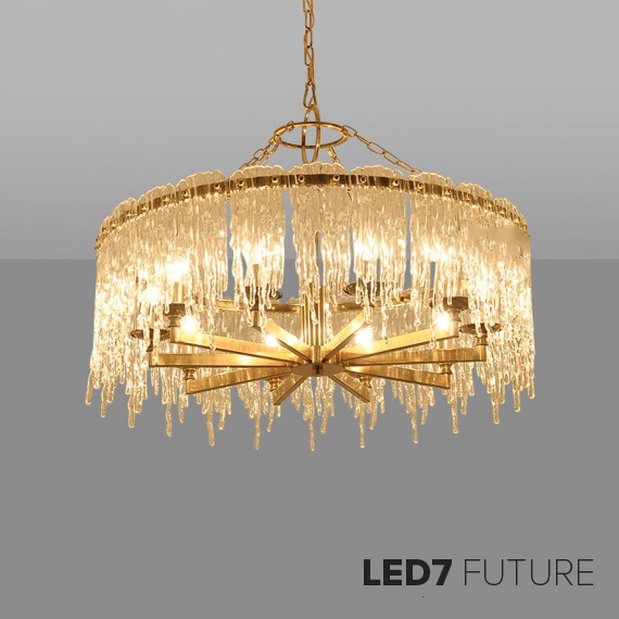 Ritz - Liquid Rain Circle Chandelier